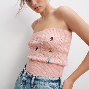 🍄Sold 🍄Zara Pointele Knit Top